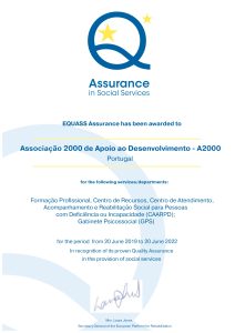 A2000 Assurance Certificate